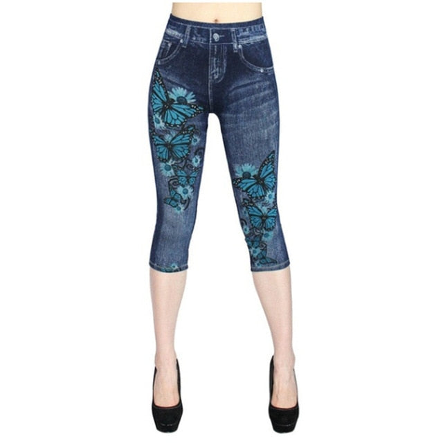Denim Short Leggings