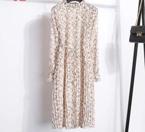 Chiffon Pleated Dress