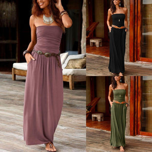 Off Shoulder Long Dress