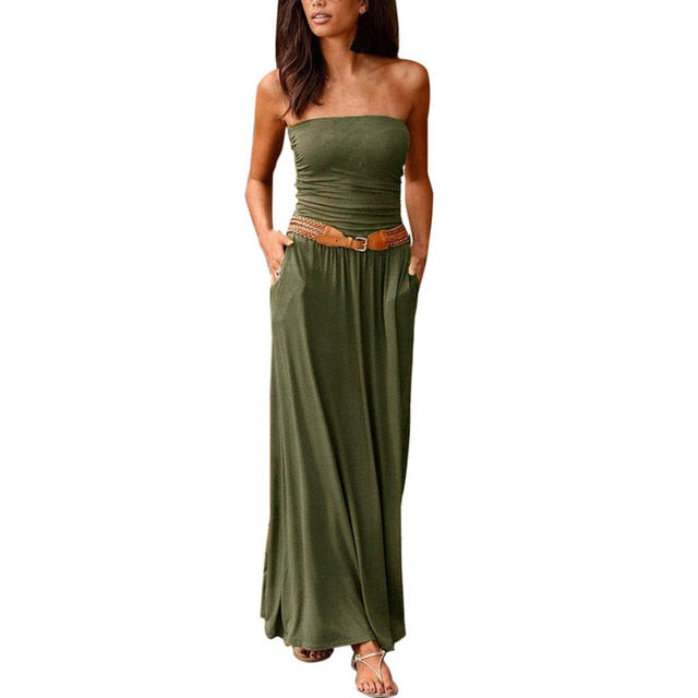Off Shoulder Long Dress