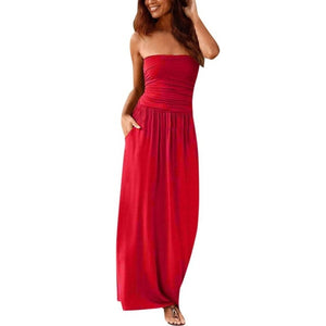 Off Shoulder Long Dress