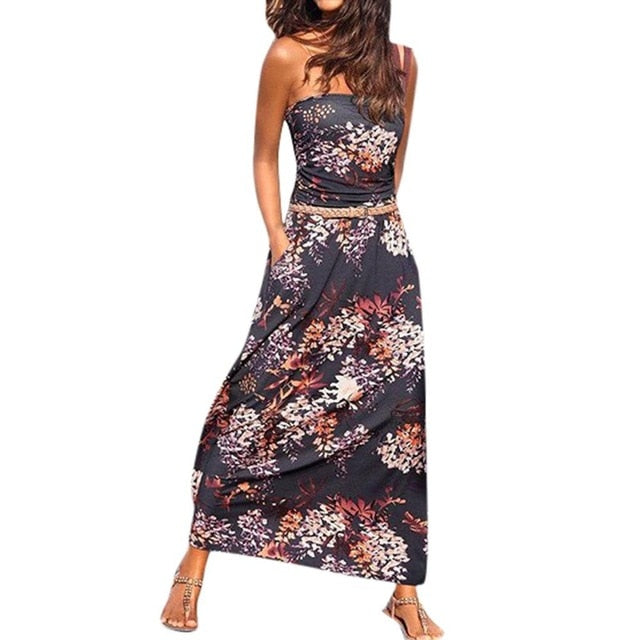 Off Shoulder Long Dress