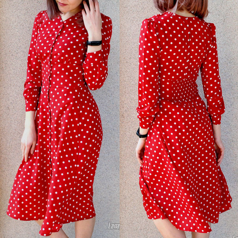 Polka Dot French Style Dress