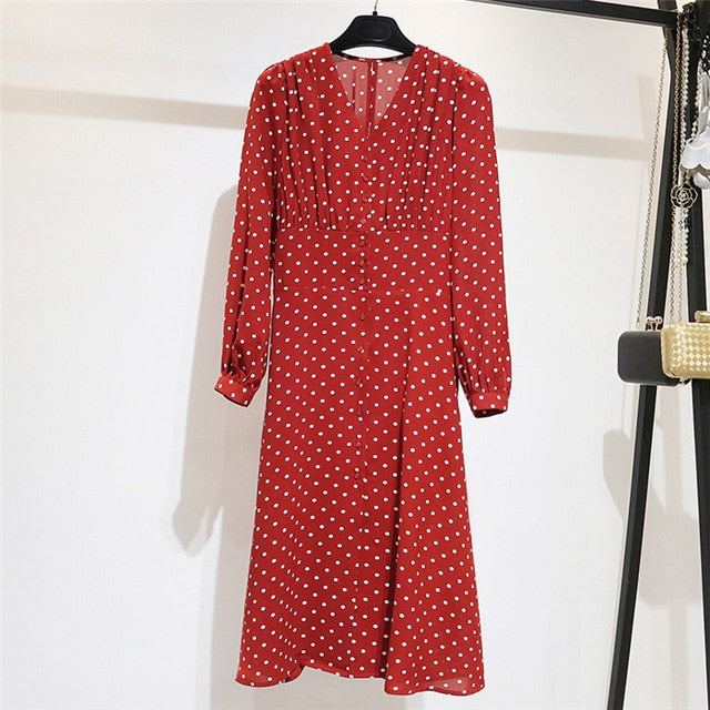 Polka Dot French Style Dress