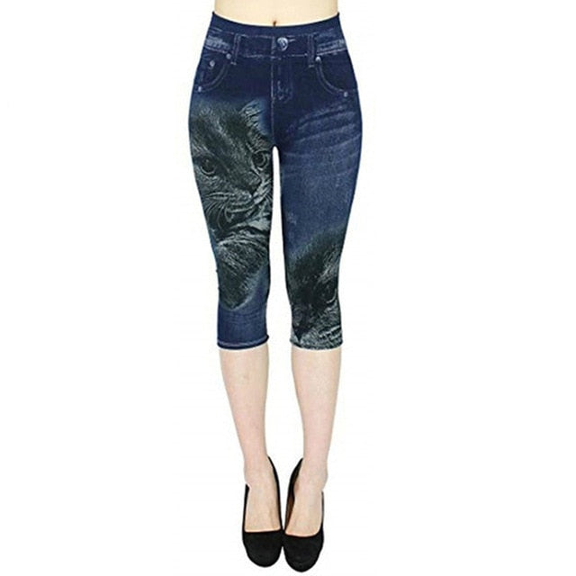 Denim Short Leggings