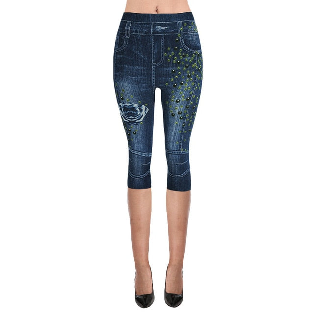 Denim Short Leggings