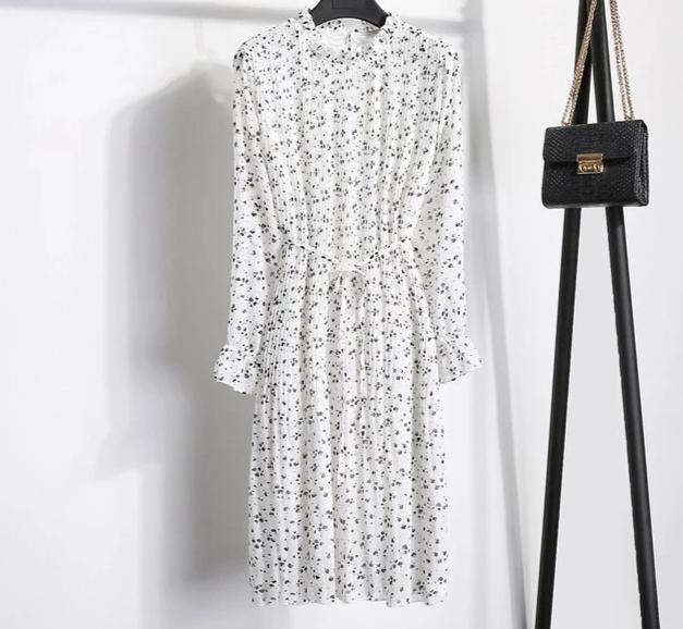 Chiffon Pleated Dress