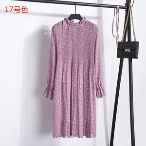 Chiffon Pleated Dress