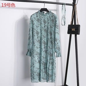 Chiffon Pleated Dress