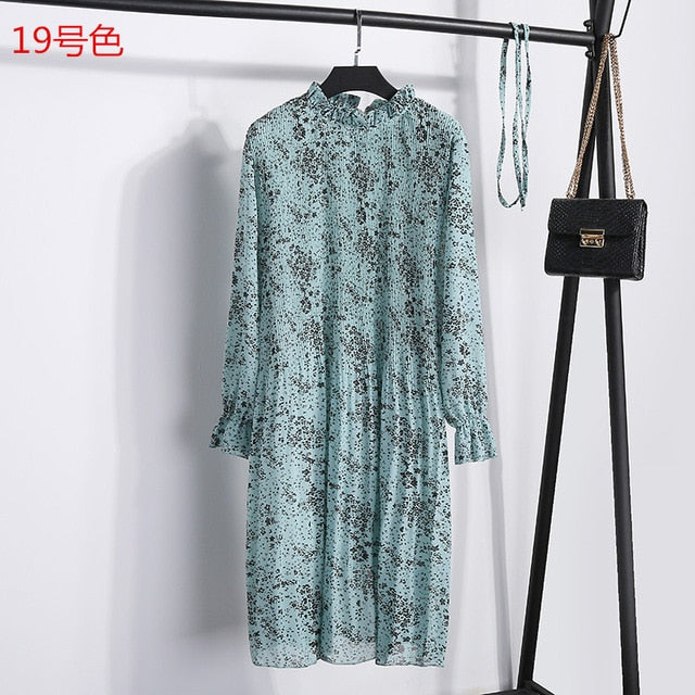 Chiffon Pleated Dress