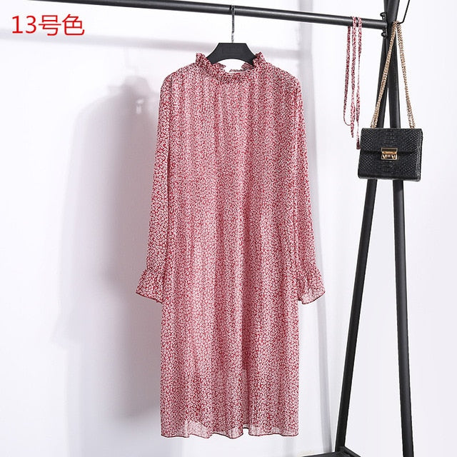 Chiffon Pleated Dress