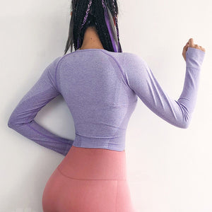 Long Sleeve Crop Top Yoga