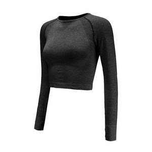 Long Sleeve Crop Top Yoga